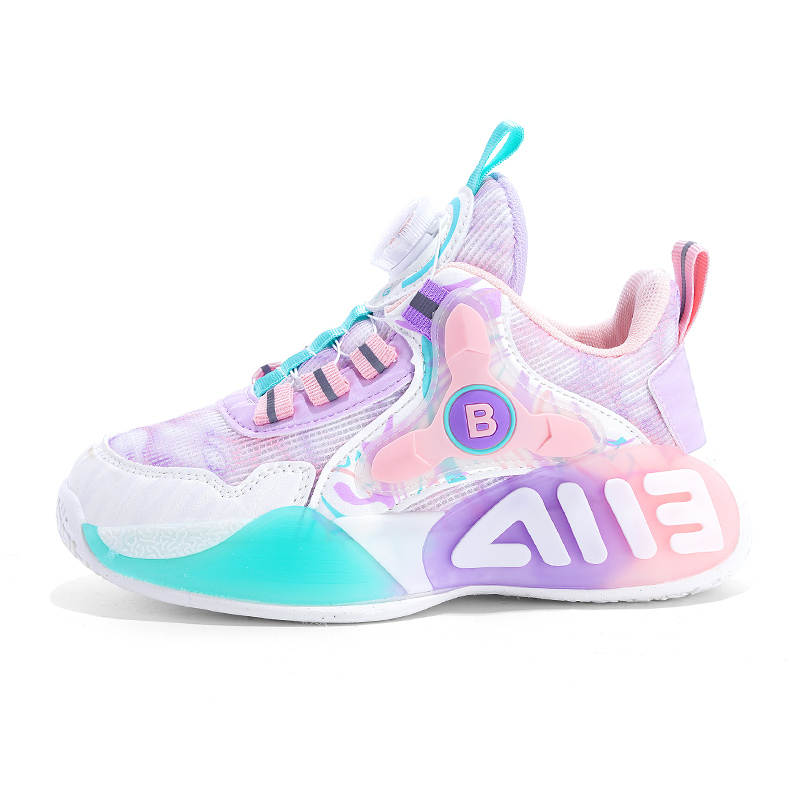 JIAFEIMAO Abrasion Resistant Rebound Breathable Lightweight Cushioning Basketball Shoes Kids'