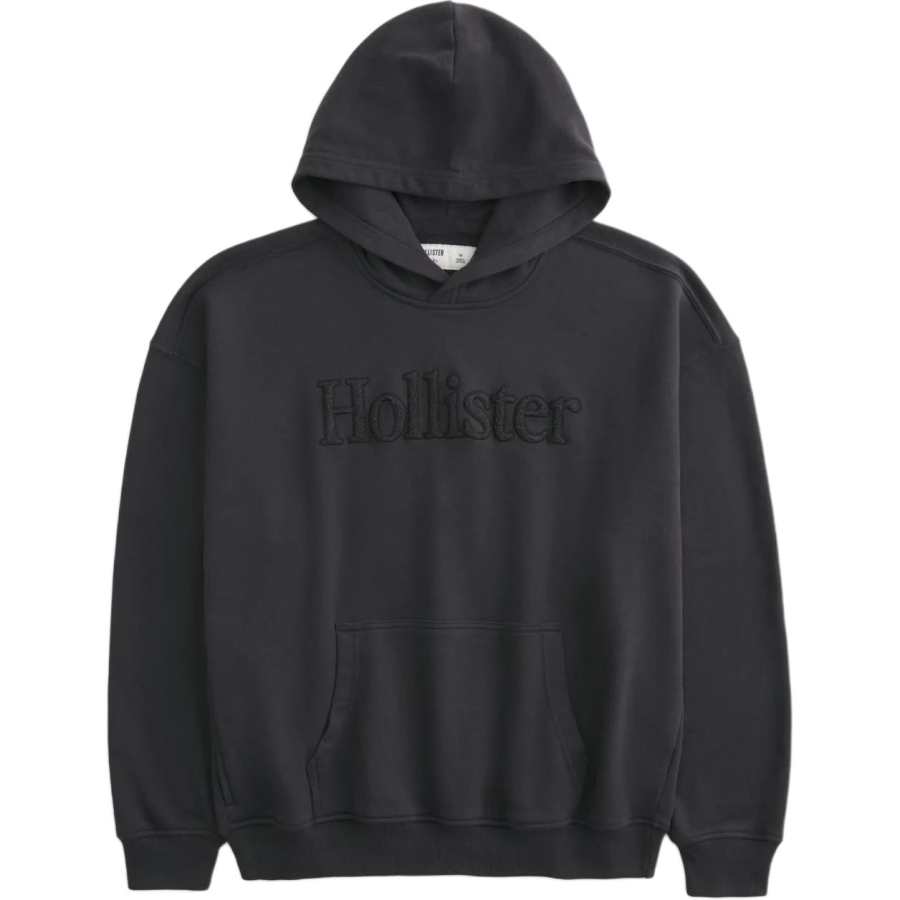 Hollister/ Sweatshirts Men's Black Hooded Moderate