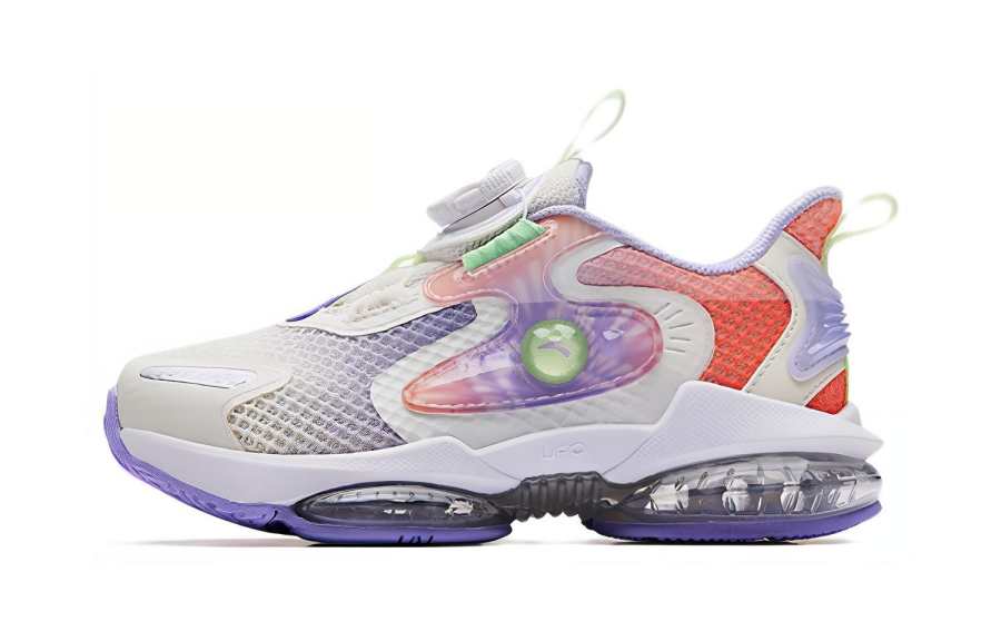 Antakids UFO 4.0 Low top Kids' Running Shoes White Orange Purple Children Aged 3 7 Years Old
