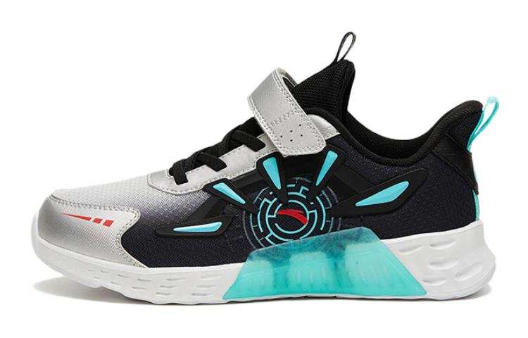 Antakids Breathable Low top Running Shoes Black Silver Blue Unisex