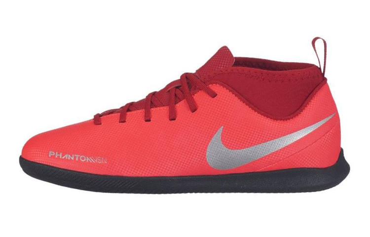 Nike Nike Slip Resistant Cushioning Abrasion Resistant Low top Kids' Soccer Shoes Orange Red Kids'