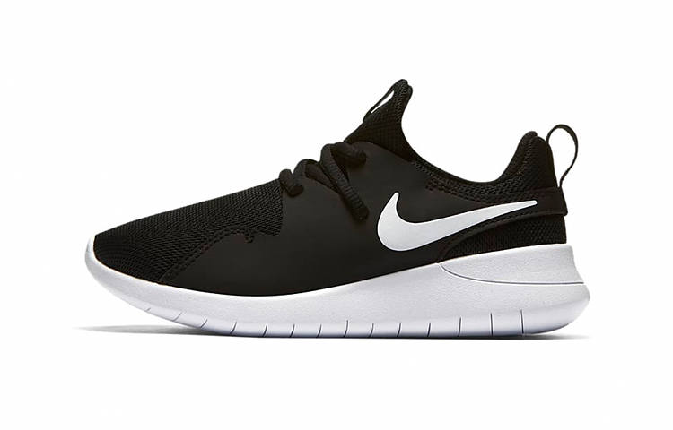 Nike Nike Tessen Mesh Low top Running Shoes Black White Children Aged 3 7 Years Old