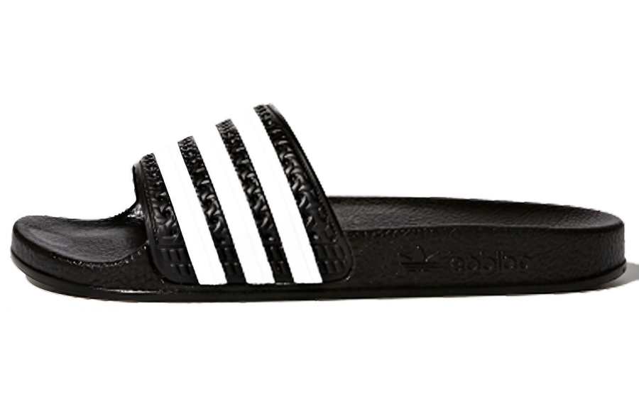 Adidas Originals Adilette Slip Resistant Quick Dry Slip Resistant Quick Dry Kids' Slippers Black White Teenagers