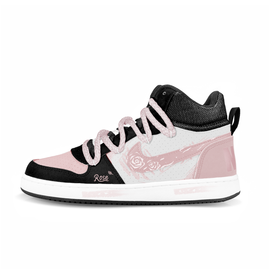 Nike Nike Court Borough Pink Fuchsia Sweetheart Slip Resistant Mid top Skateboard Shoes Pink Unisex