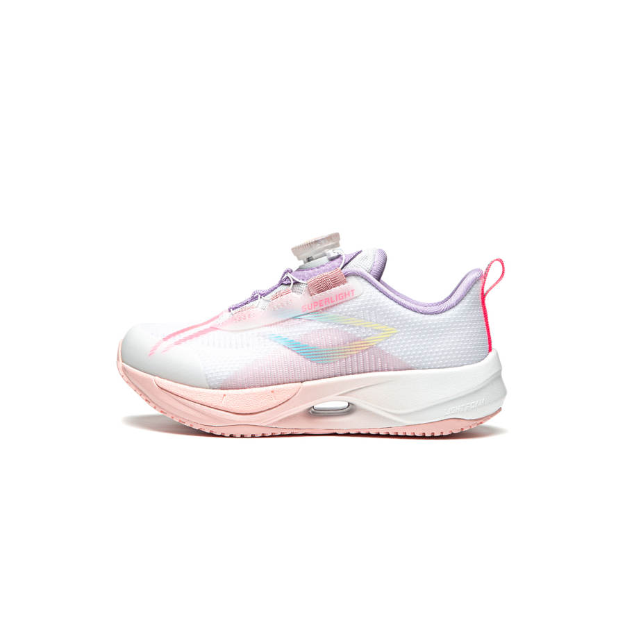 Li-Ning YOUNG Li Ning YOUNG Rebound Low top Kids Lifestyle Shoes Standard White/Fluorescent Wax Pink Kids'