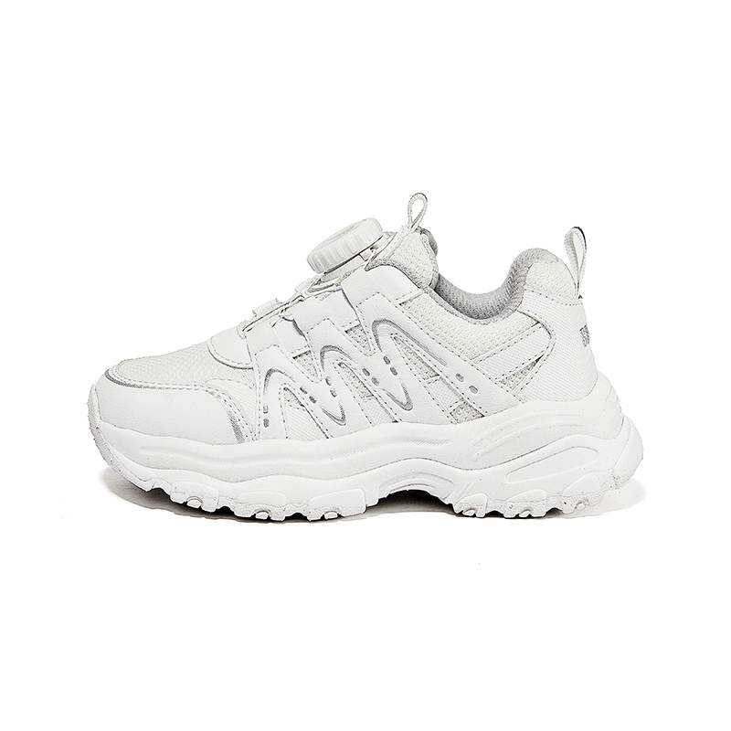 Snoffy Breathable Lightweight Cushioning Casual Shoes Cloud Peak White Kids'