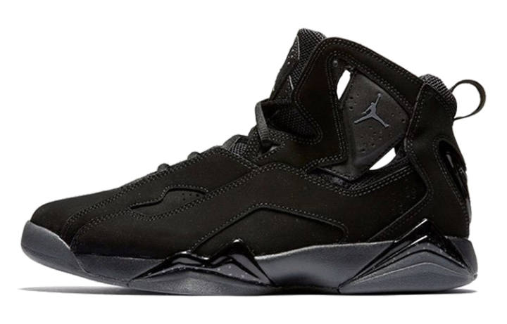 Jordan Jordan Air Jordan 7 True Flight Leather Abrasion Resistant Breathable High top Basketball Shoes Black Unisex