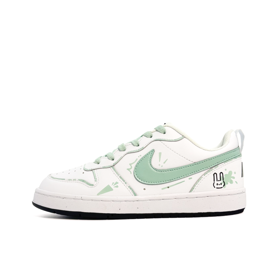 Nike Nike Court Borough Mint Cute Paint Abrasion Resistant Kids' Skateboarding Shoes Light Green Teenagers