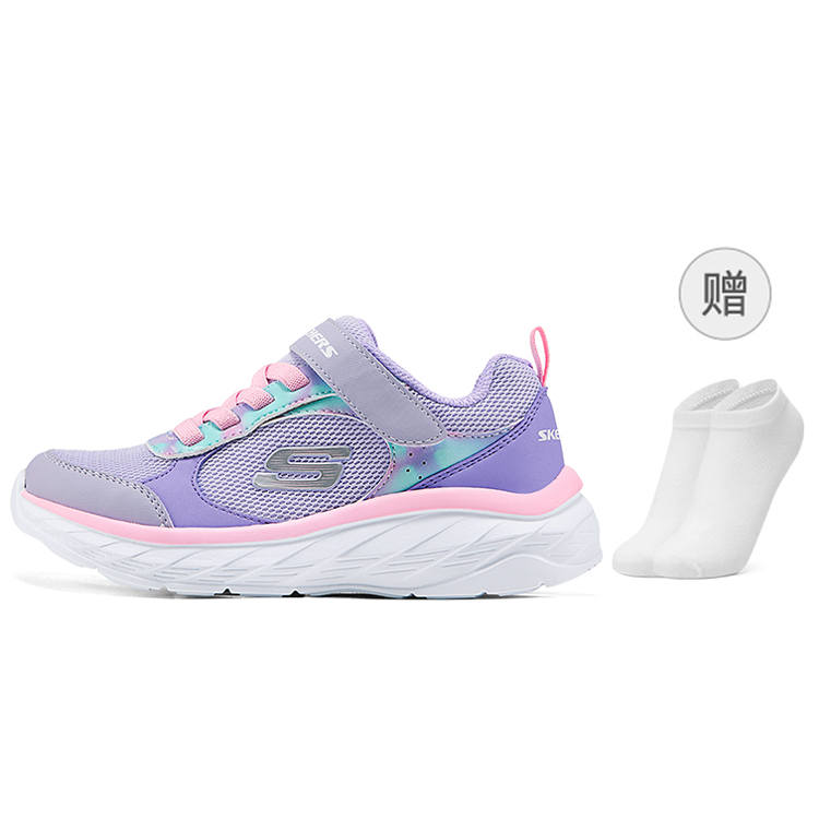 Skechers Kids Slip Resistant Low top Running Shoes Lavender/Multicolor Kids'