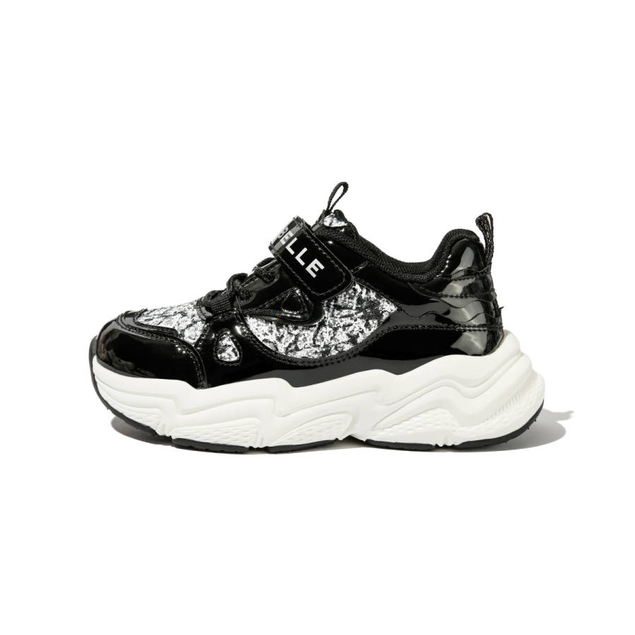 BELLE Synthetic Leather Low top Kids Lifestyle Shoes Black Kids'