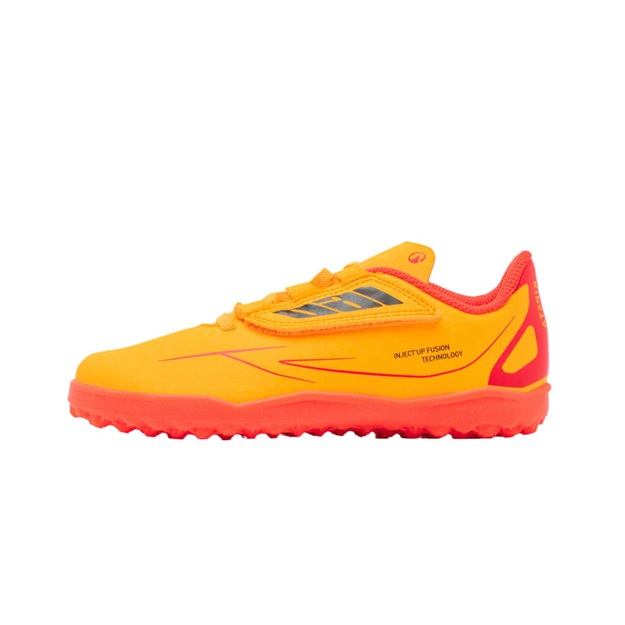 DECATHLON Kids' Soccer Shoes Fluorescent Bright Orange Kids'