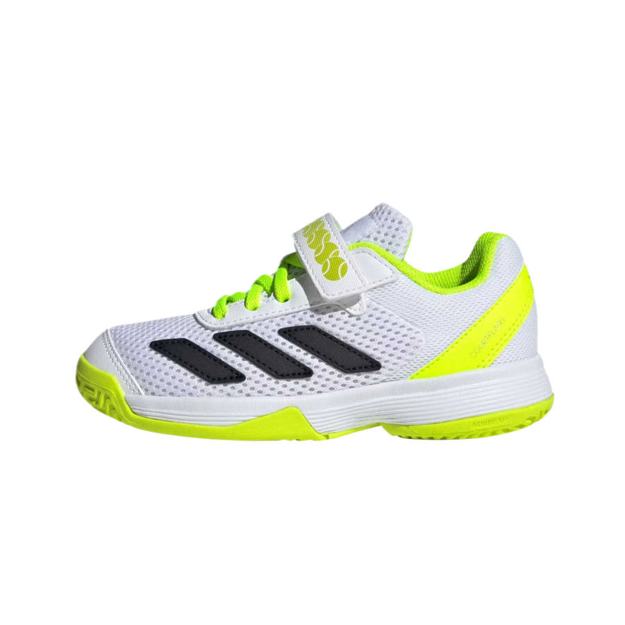 Adidas Adidas Courtflash Breathable Low top Kids' Training Shoes Cloud White Lemon Yellow Kids'