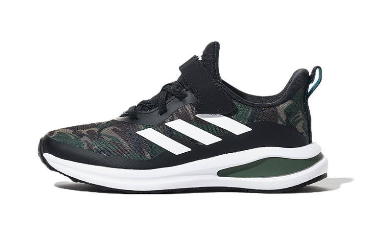 Adidas Adidas Fortarun Comfortable Abrasion Resistant Low top Kids' Running Shoes Green Children Aged 3 7 Years Old