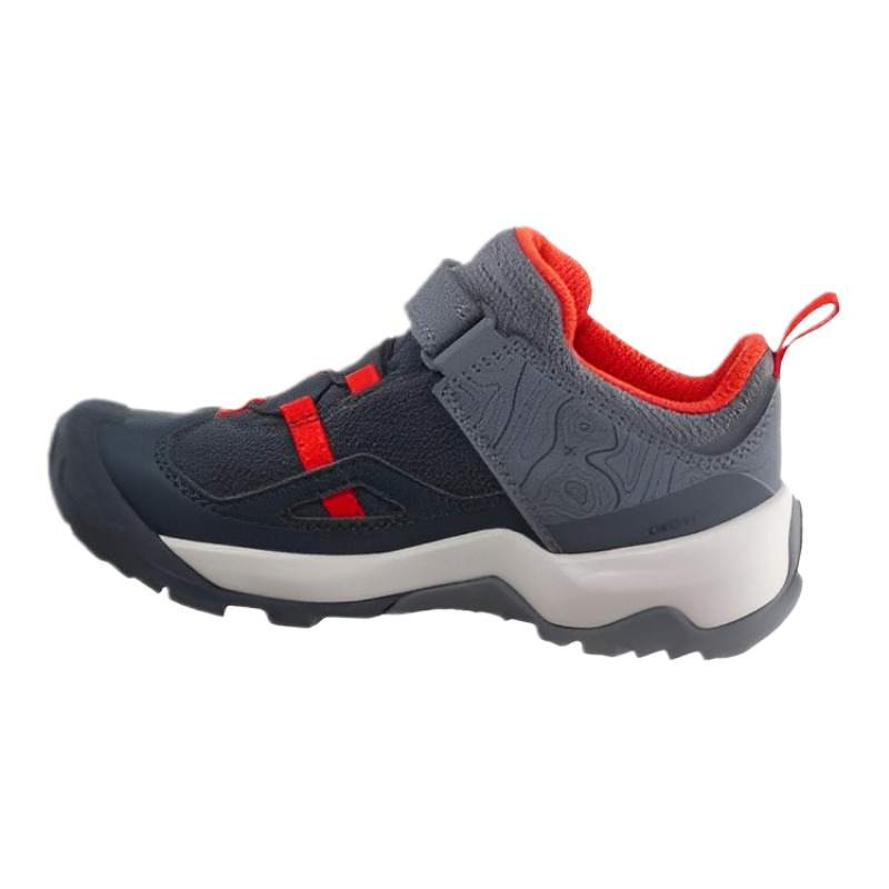 DECATHLON Slip Resistant Slip Resistant Low top Kids' Outdoor Shoes Black Red Kids