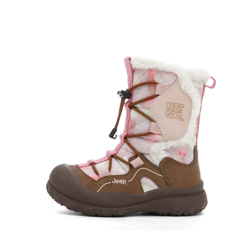 Jeep Cushioning Rebound Abrasion Resistant Slip Resistant Anti Kick Kids' Cotton Boots