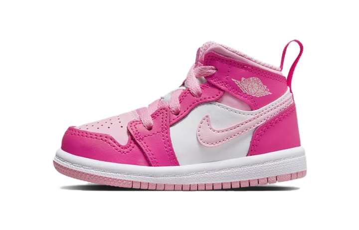 Jordan Jordan 1 Mid White Fierce Pink TD