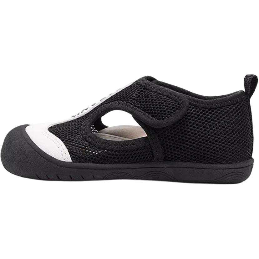 TARANIS Slip Resistant And Breathable Low top Toddler Shoes Black White Infant And Toddler