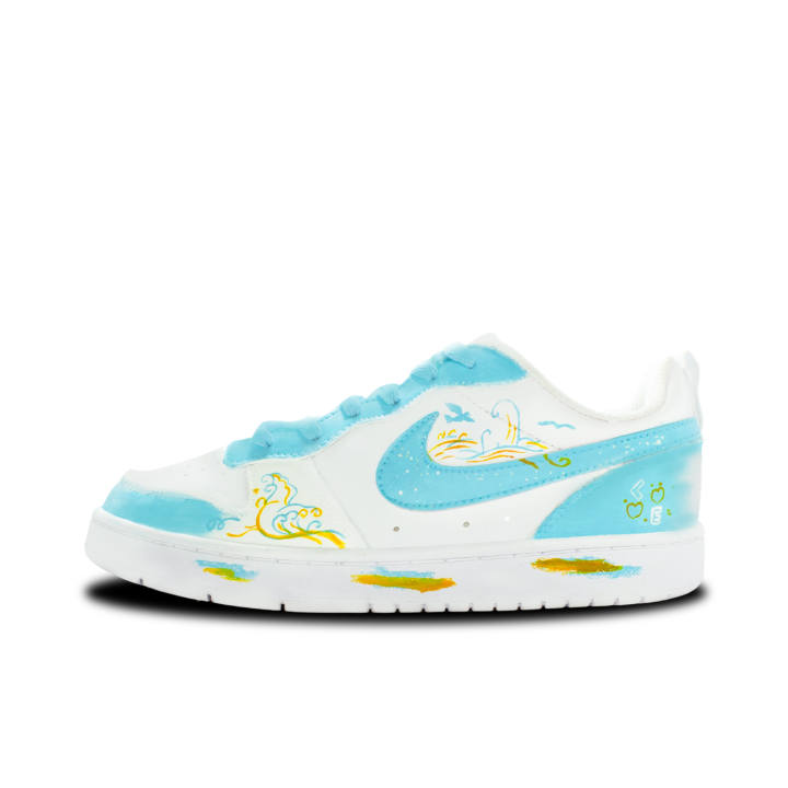 Nike Nike Court Borough Island Breeze Leather Slip Resistant Cushioning Abrasion Resistant