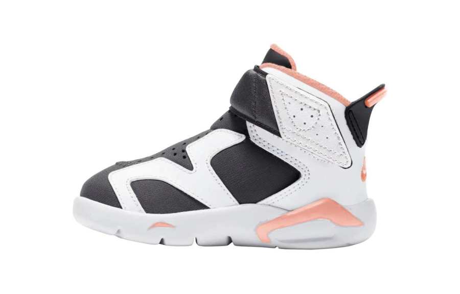 Jordan Jordan Air Jordan 6 Cushioning, Wear Resistant High top Toddler Shoes Black White Infant And Toddler