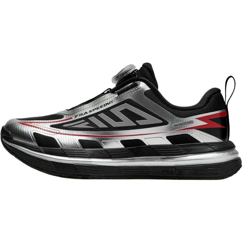FILA KIDS PERFORMANCE FPHSPEED 5 Lightweight Cushioning Low top Running Shoes Black/Space Silver Kids'