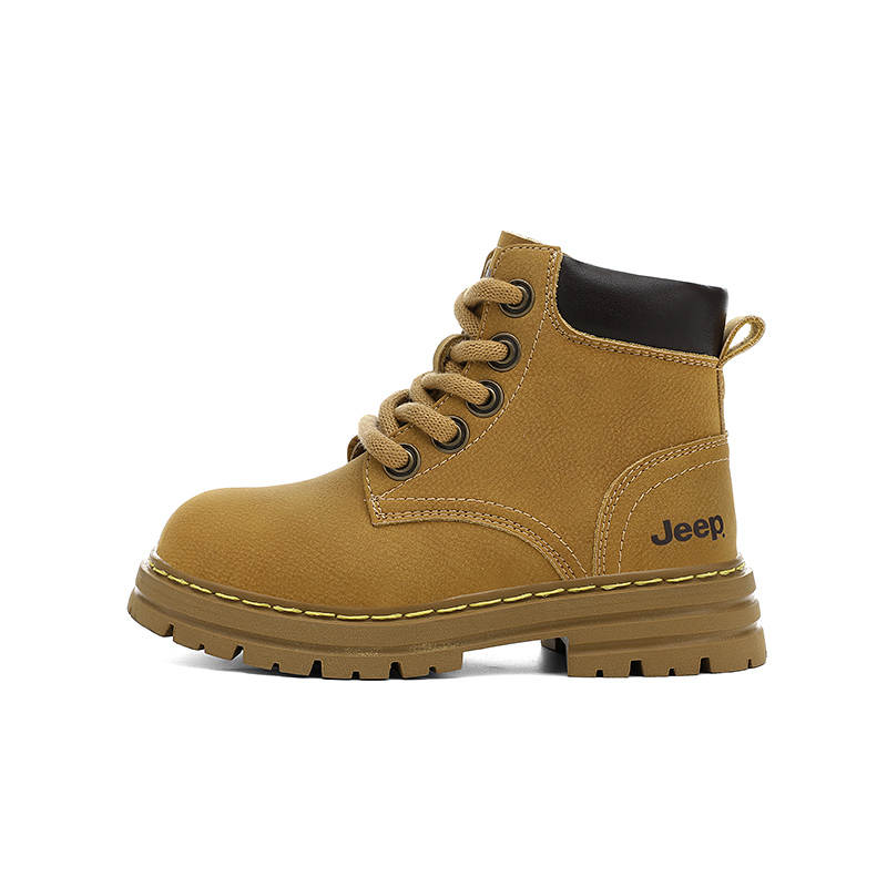 Jeep Slip Resistant Abrasion Resistant High top Leather Boots Kids'