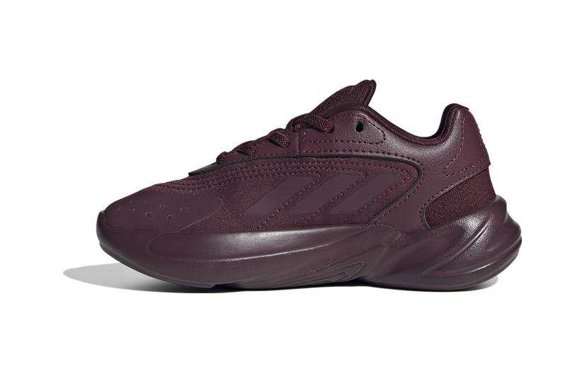Adidas Originals Ozelia Slip Resistant Abrasion Resistant Low top Kids Lifestyle Shoes Dark Purple