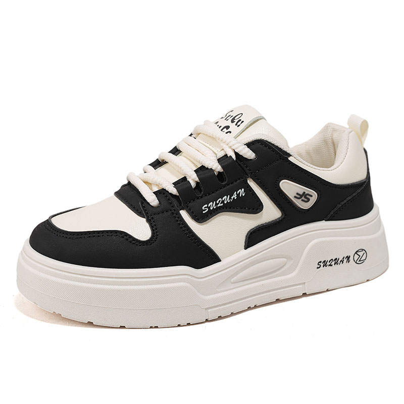 TONYBEAR PU Polyurethane Kids' Skateboarding Shoes Black Teenagers