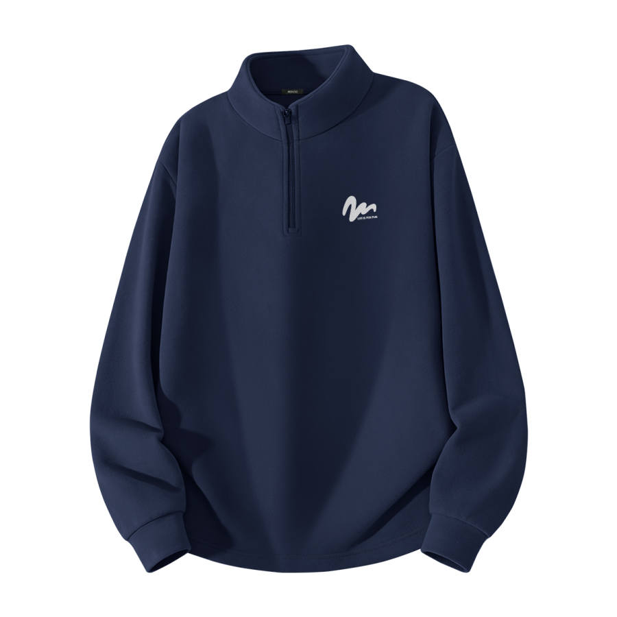 MINISO T Shirts Unisex Crew Neck Thickened And Fleece Lined Heavyweight
