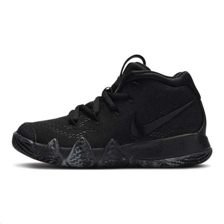 Nike Nike Kyrie 4 PS Slip Resistant Cushioning Basketball Shoes Black Kids'