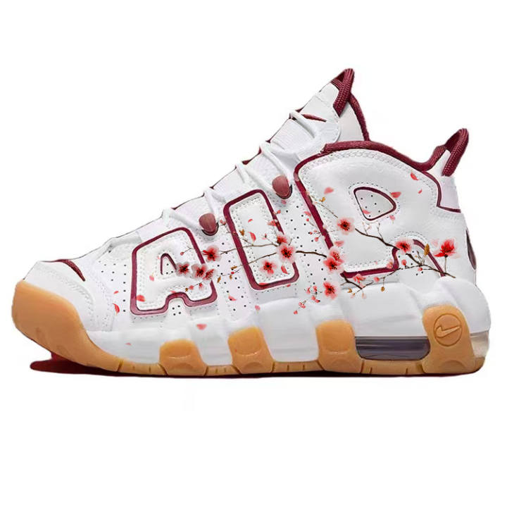 Nike Nike Air More Uptempo Synthetic Leather, Leather Slip Resistant Cushioning Slip Resistant Cushioning Mid top