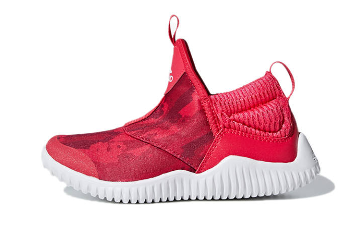 Adidas Adidas Rapidazen C Comfortable Round Toe Slip Resistant And Breathable Low top Kids' Running Shoes Red