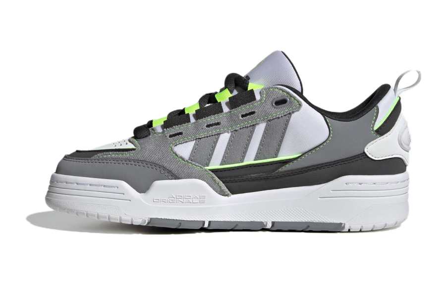 Adidas Originals Adi2000 Abrasion Resistant Low top Kids' Skateboarding Shoes Green Gray