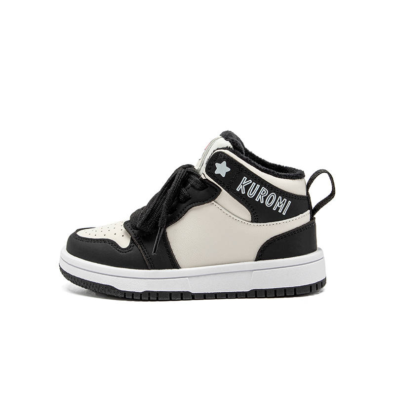 Sanrio Kuromi Abrasion Resistant Lightweight Cushioning Thermal High top Kids' Skateboarding Shoes Teenagers