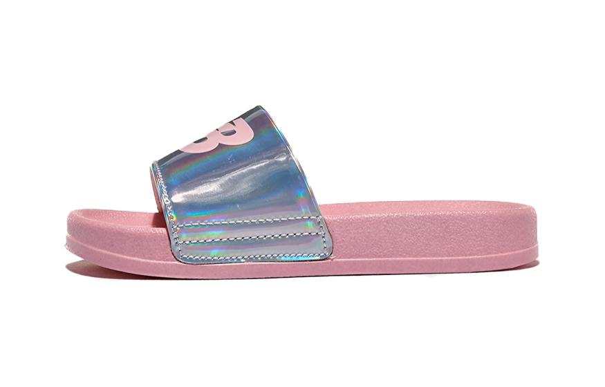 New Balance Children Aged 3 7 Years Old New Balance Kids' Outdoor Slippers Pink