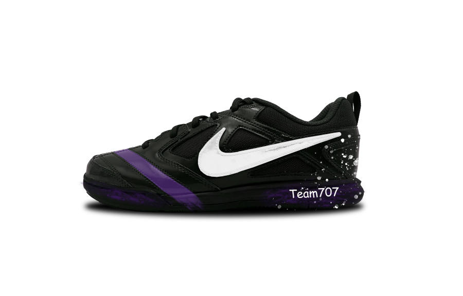 Nike Nike Gato LV8 Millennial 3.0 Purple Slip Resistant Low top Kids Lifestyle Shoes Black Teenagers