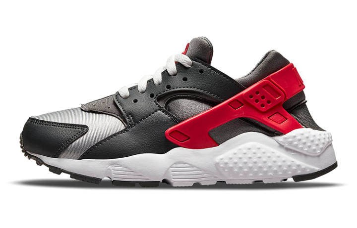 Nike Nike Huarache Run Dark Smoke Grey University Red GS