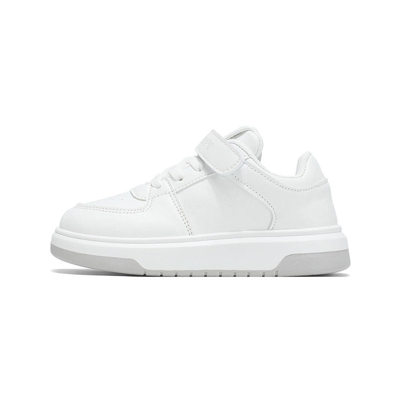 SNOOPY Small White Shoes Abrasion Resistant Slip Resistant Low Top Kids' Skateboarding Shoes White Kids'