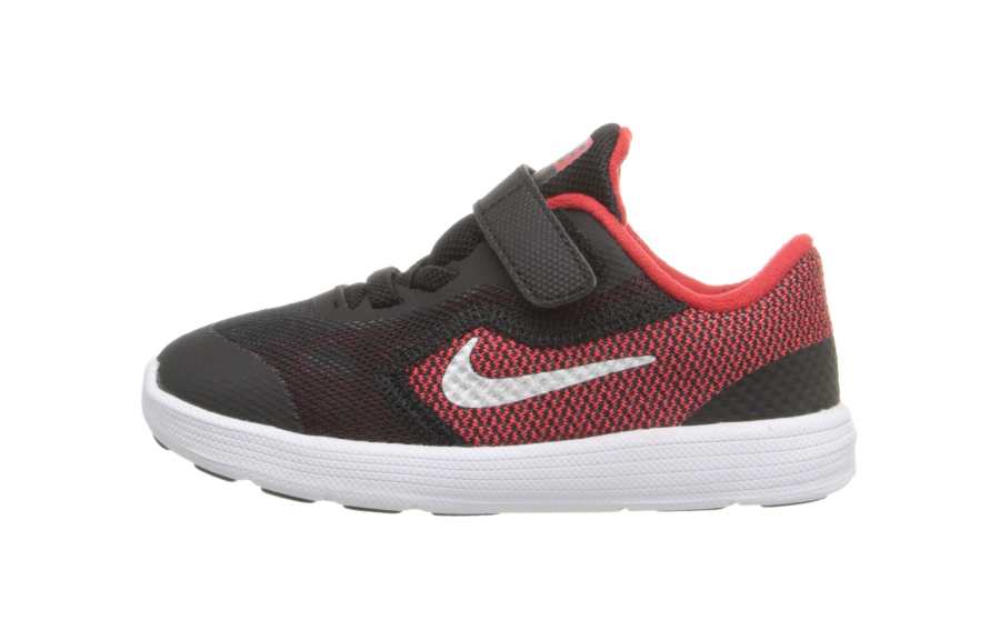 Nike Nike REVOLUTION 3 Cushioning Abrasion Resistant Cushioning, Wear Resistant Low top Toddler Shoes Black Red