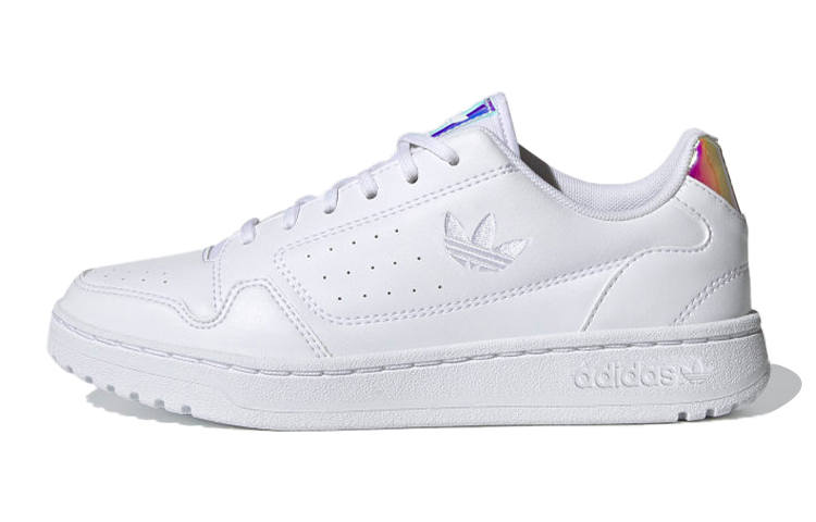 Adidas Originals NY 90 J Laser Low top Skateboard Shoes White Teenagers