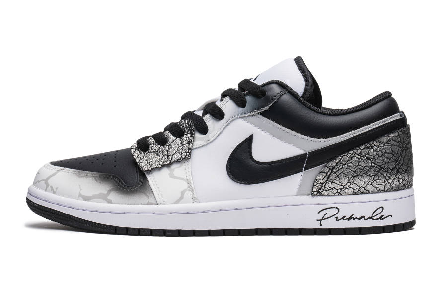 Jordan Jordan Air Jordan 1 Low Leather Low top Children's Basketball Shoes Black Teenagers