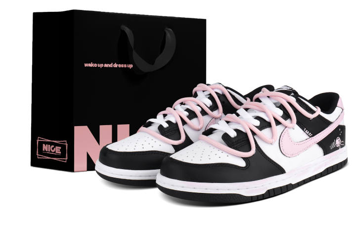 Nike Nike Dunk 'Black' Synthetic Leather Slip Resistant Abrasion Resistant Slip Resistant Abrasion Resistant Low top