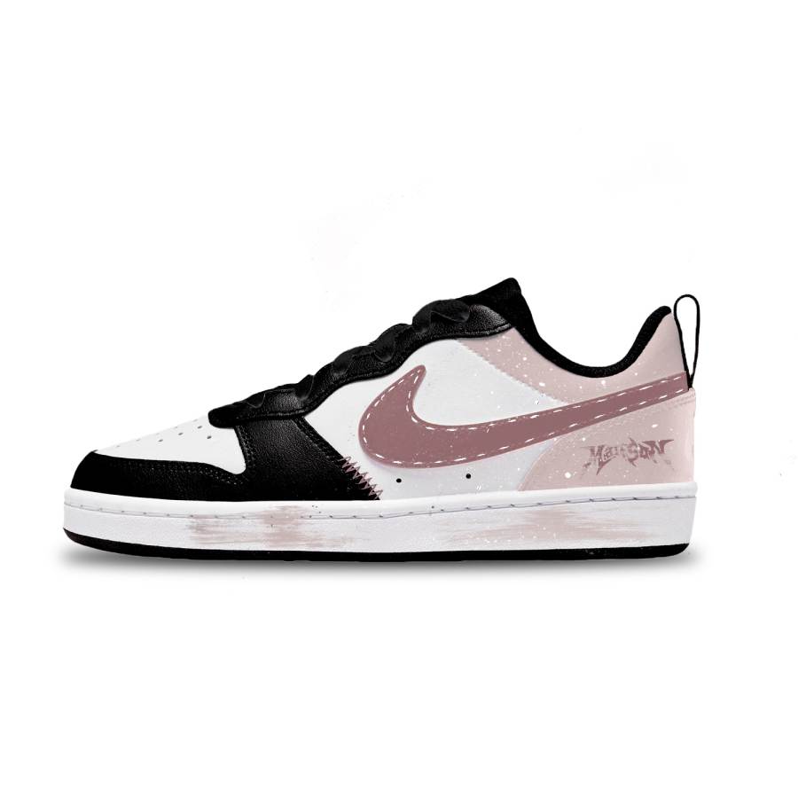 Nike Nike Court Borough Vintage Strawberry Leather Abrasion Resistant Abrasion Resistant Low top Kids' Skateboarding Shoes
