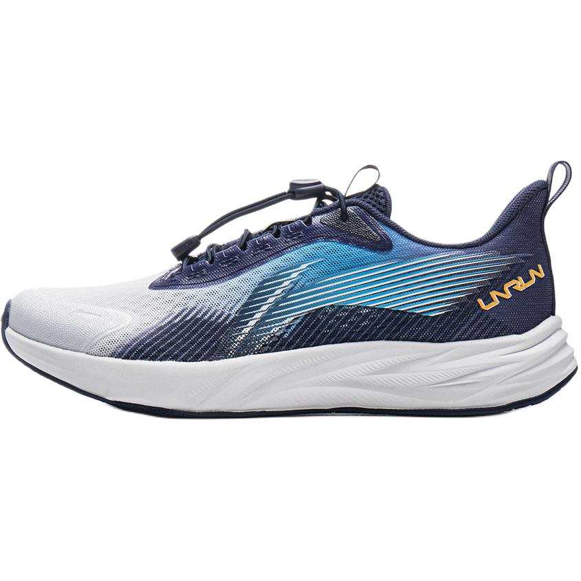 Li-Ning YOUNG Li Ning YOUNG Feiyun 2 V3 Low top Running Shoes Standard White, Xinjiang Blue, Deep Dusk Blue Teenagers