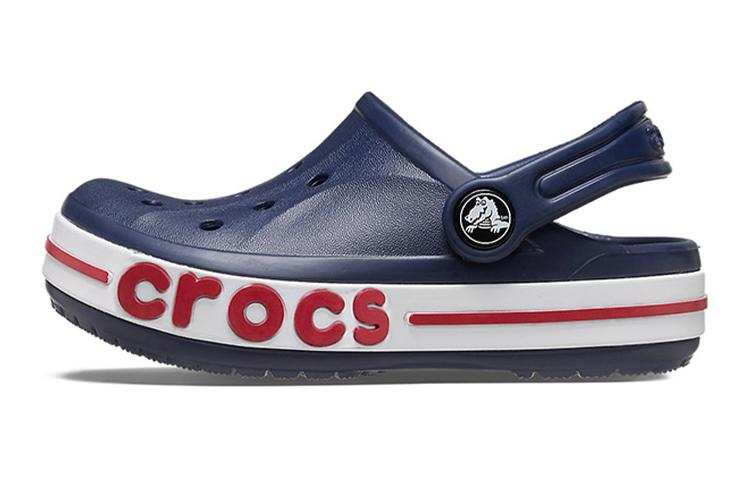 Crocs Bayaband Clog Slip Resistant Cushioning Abrasion Resistant Sandal Black Red White Kids'