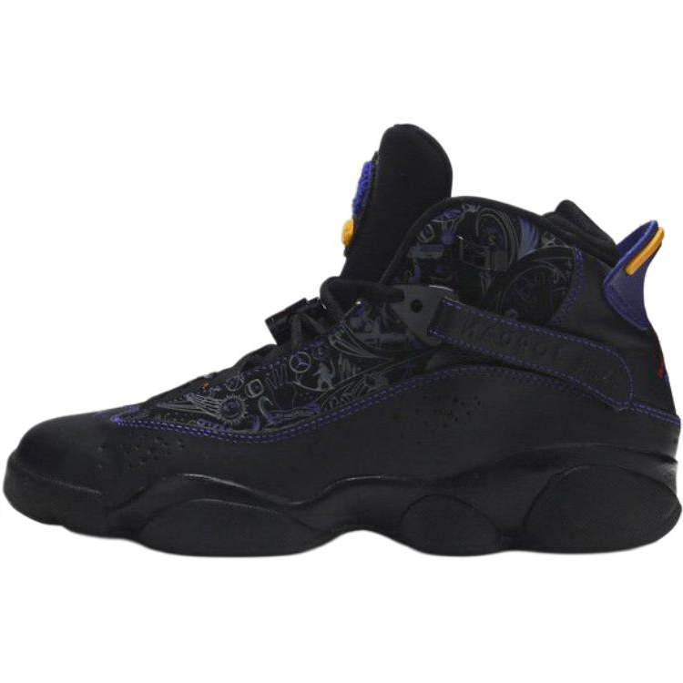 Jordan Jordan Air Jordan 6 Rings Basketball Shoes Black Kids'
