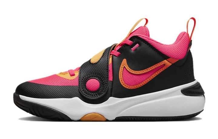 Nike Nike Team Hustle D11 GS 'Black Hot Punch'