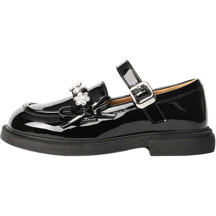 BELLE Abrasion Resistant Low top Kids' Leather Shoes Black Kids'