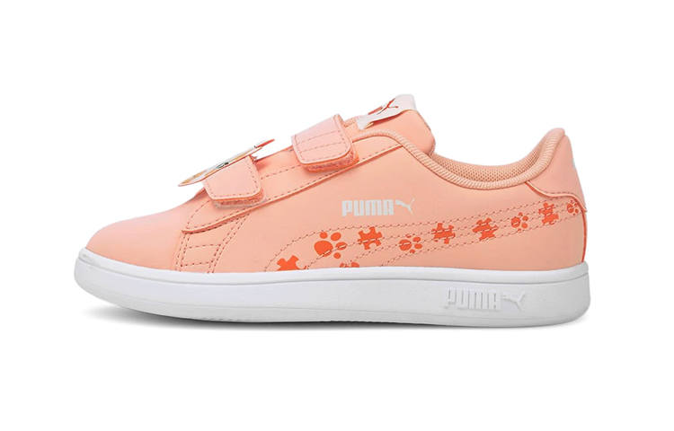 PUMA Smash V2 Casual Low top Kids' Skateboarding Shoes Apricot Pink Children Aged 3 7 Years Old