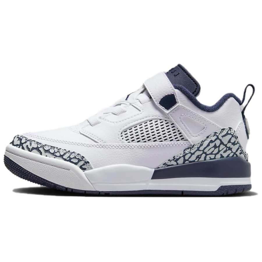 Jordan Jordan Spizike Slip Resistant Cushioning Slip Resistant Cushioning Low top Children's Basketball Shoes White Blue Kids'