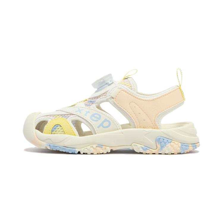 XTEP Pre school XTEP Slip Resistant And Breathable Children's Sandals Beige Yellow Orange